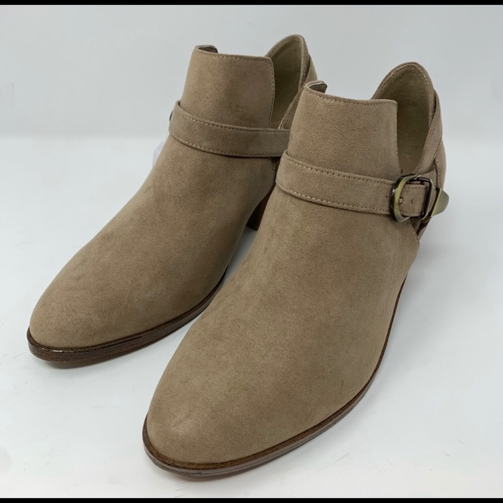 Time and Tru Taupe booties